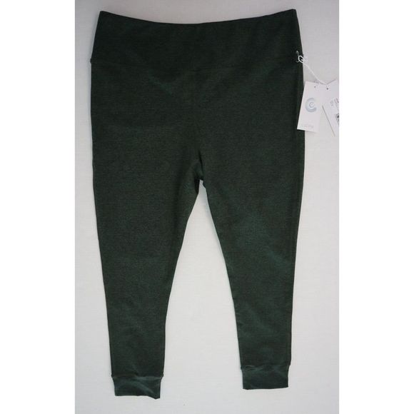 Johnny Was x Calme Women's Sz XL Green Ease Space Dye High Waist Leggings $108 - Picture 1 of 8